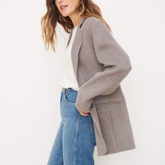 JENNI KAYNE CASHMERE BLEND RIDING COAT JACKET IN CLAY SIZE S - Picture 1 of 5